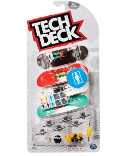 Скейтборди за пръсти Spin Master - Tech Deck, Girl, 4 броя